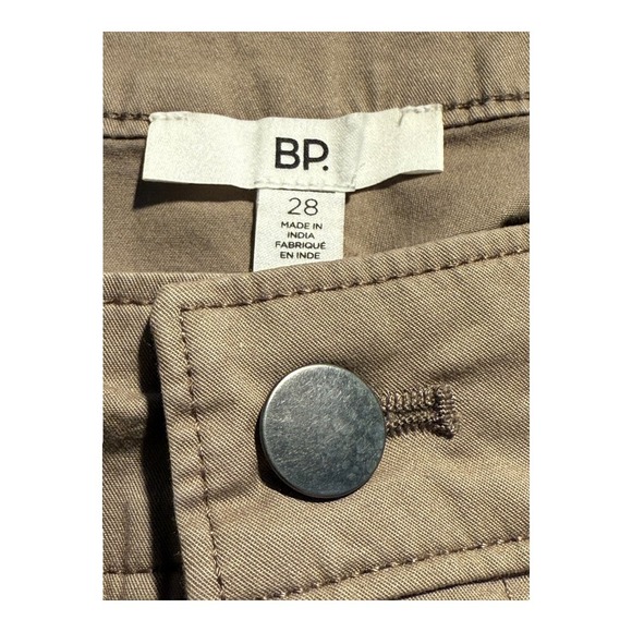NWOT BP Wide Leg Cropped Pants High Waist Casual Khaki Trousers Size 6 (28) - Picture 3 of 6